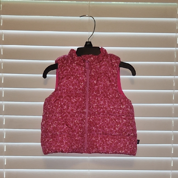 GAP Baby Pink Floral Vest Size 12-18 Months - Picture 1 of 9